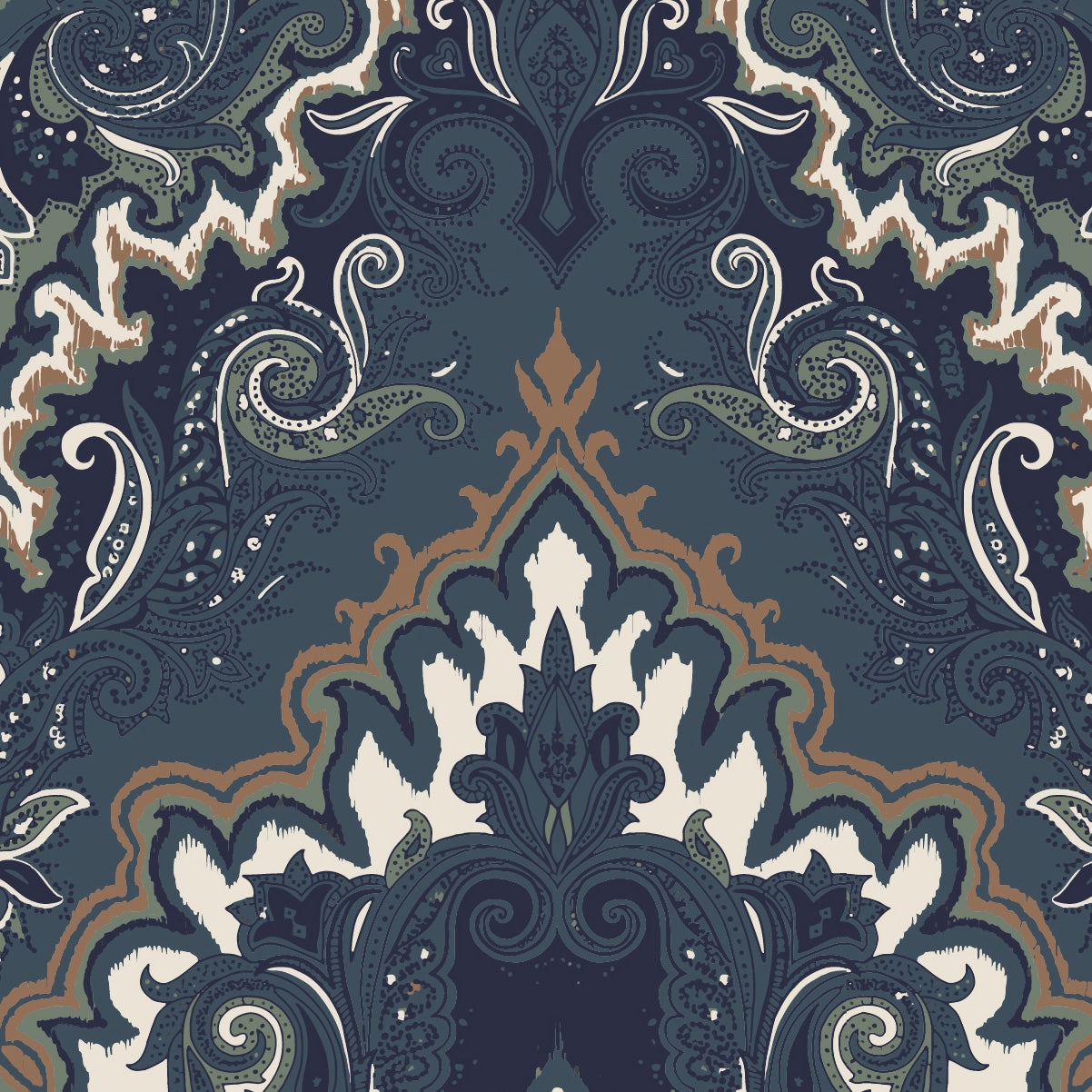 Boho, Navy Sun Shirt w/MESH