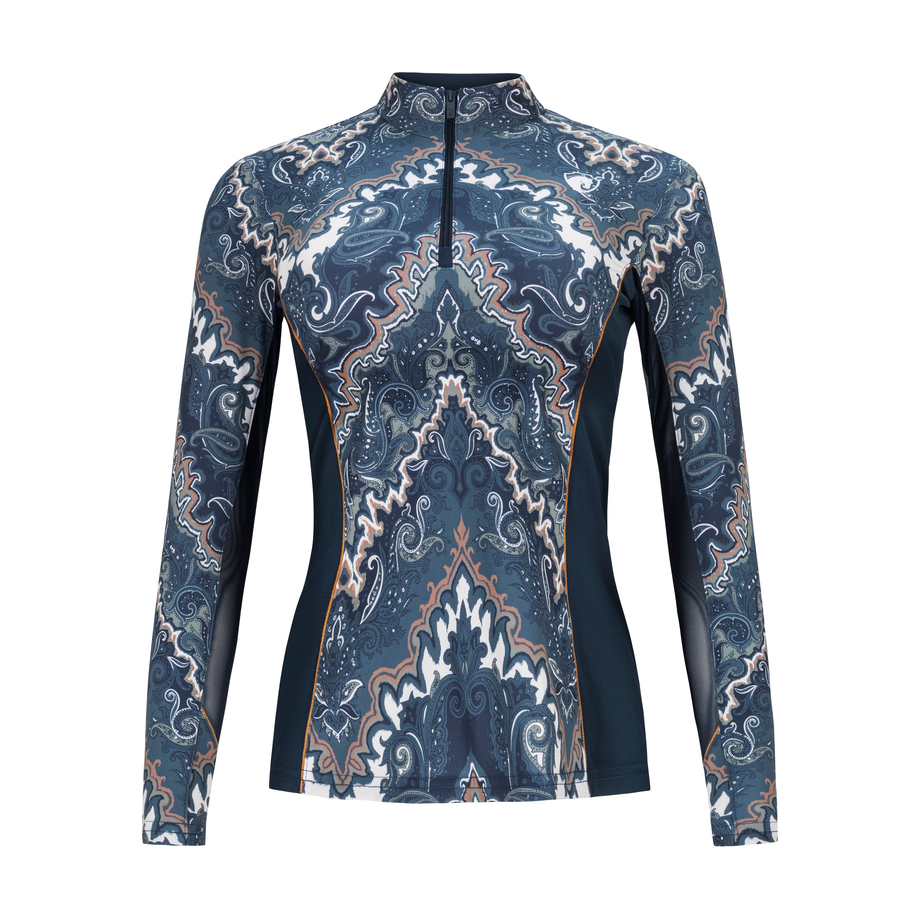 Boho, Navy Sun Shirt w/MESH