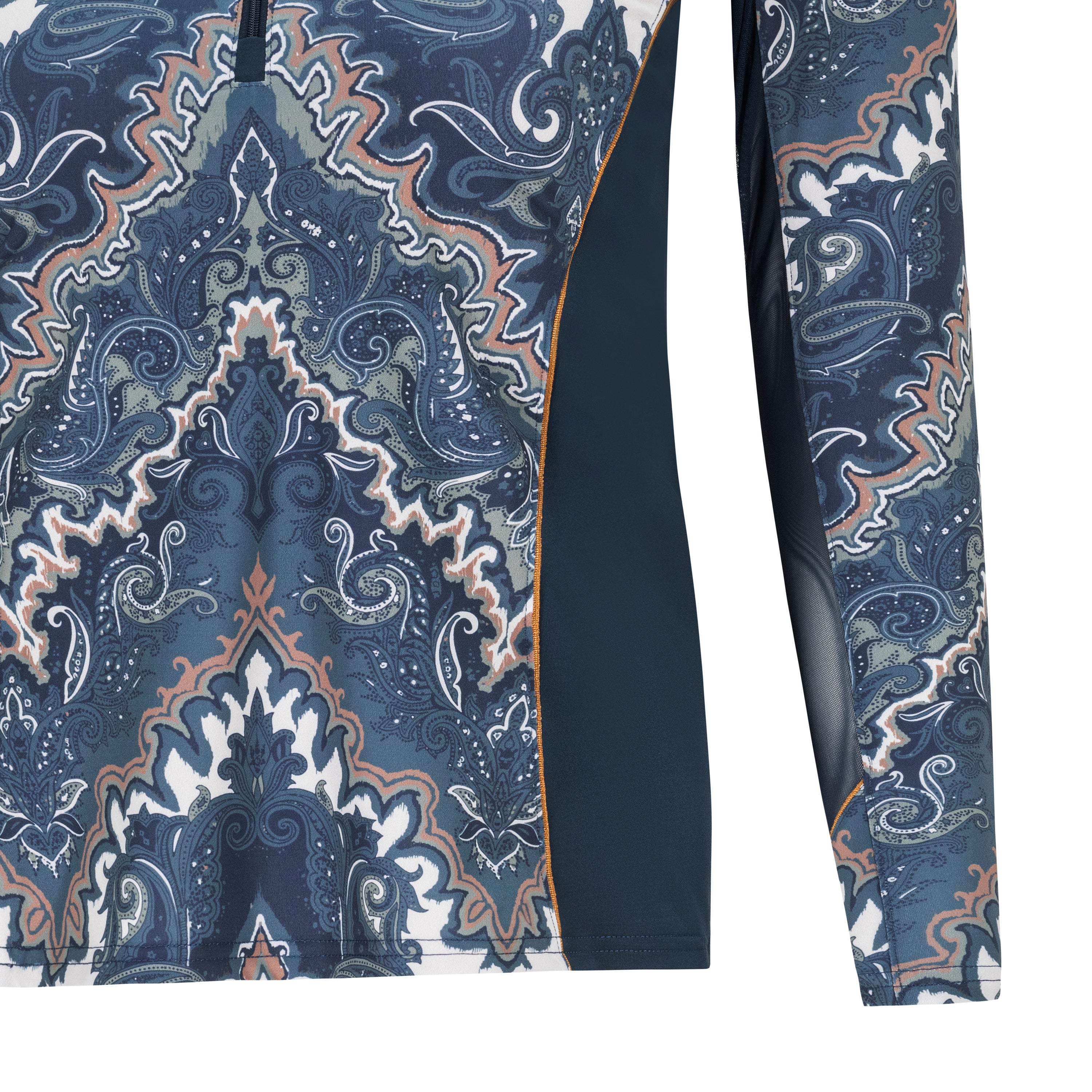 Boho, Navy Sun Shirt w/MESH