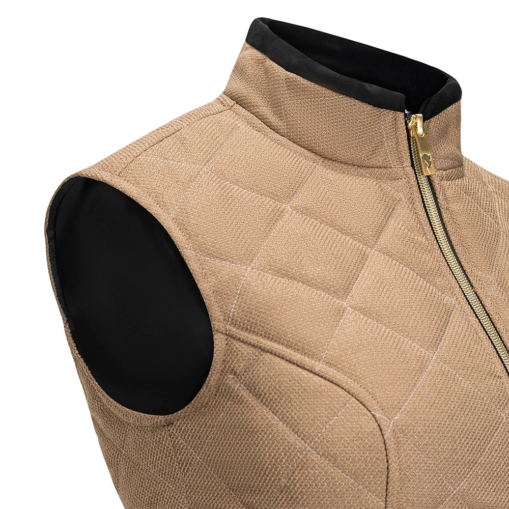 Radiance Quilted Vest, Camel