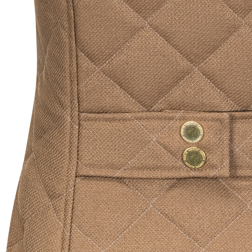 Women's Tie-Front Quilted Vest - A New Day™ Brown M Women's Tie-Front Quilted Vest - A New Day™ Brown M