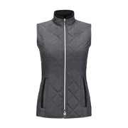 Radiance Quilted Vest, Charcoal