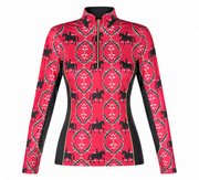 Filigree, Red Sun Shirt with mesh