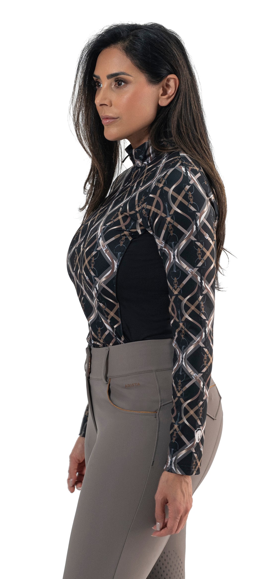 Equitation Plaid Sun Shirt, Black