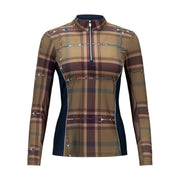 Hunter Plaid Sun Shirt, Navy w/mesh