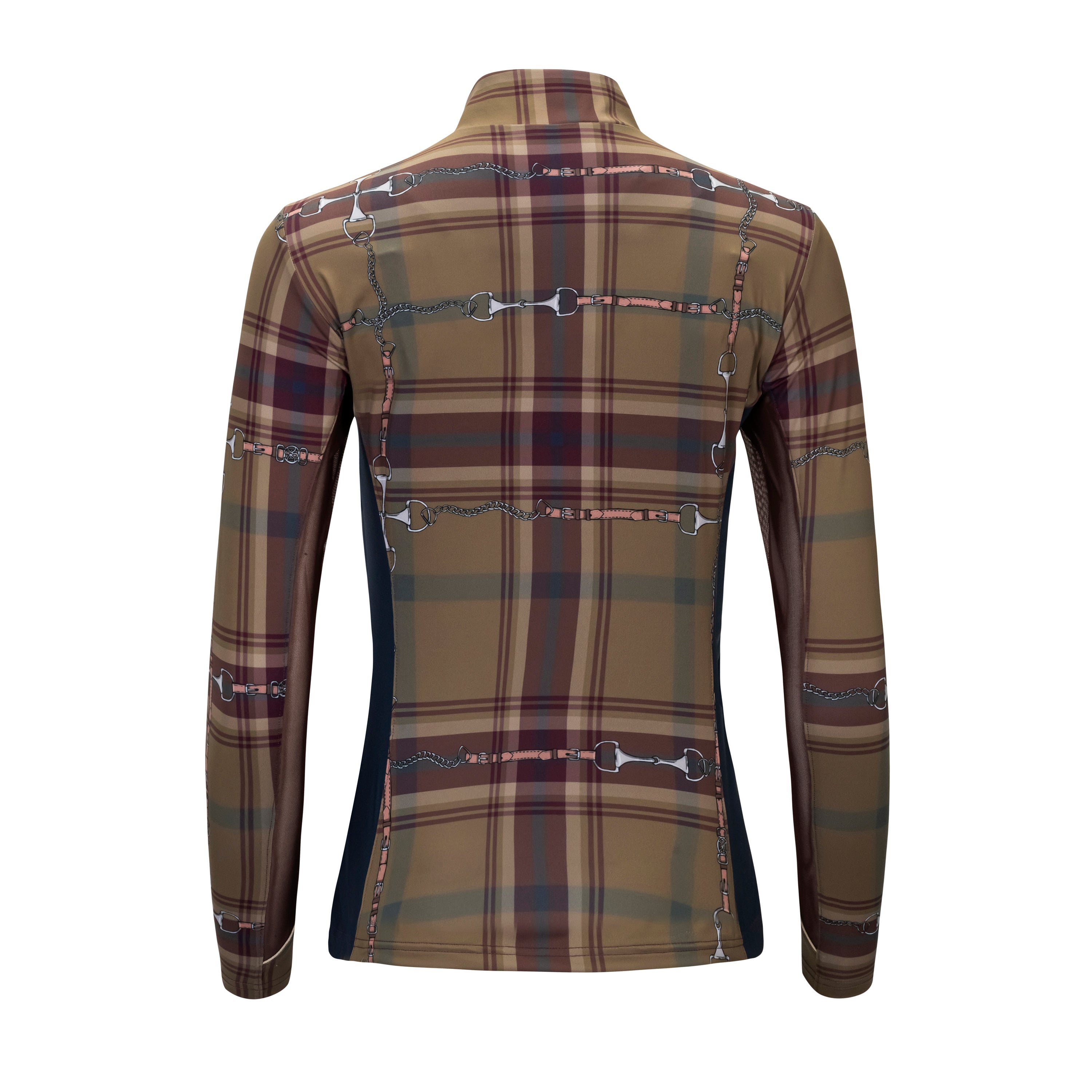 Hunter Plaid Sun Shirt, Navy w/mesh