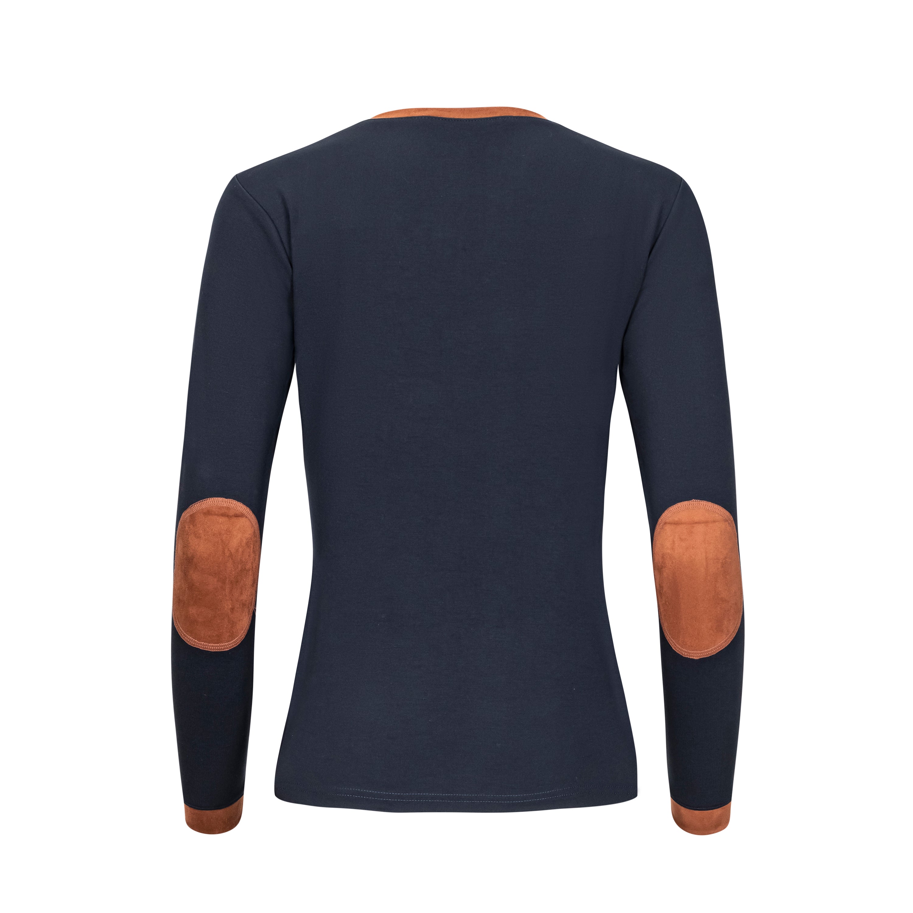 Quintessential V-NECK, Ink w/ Saddle