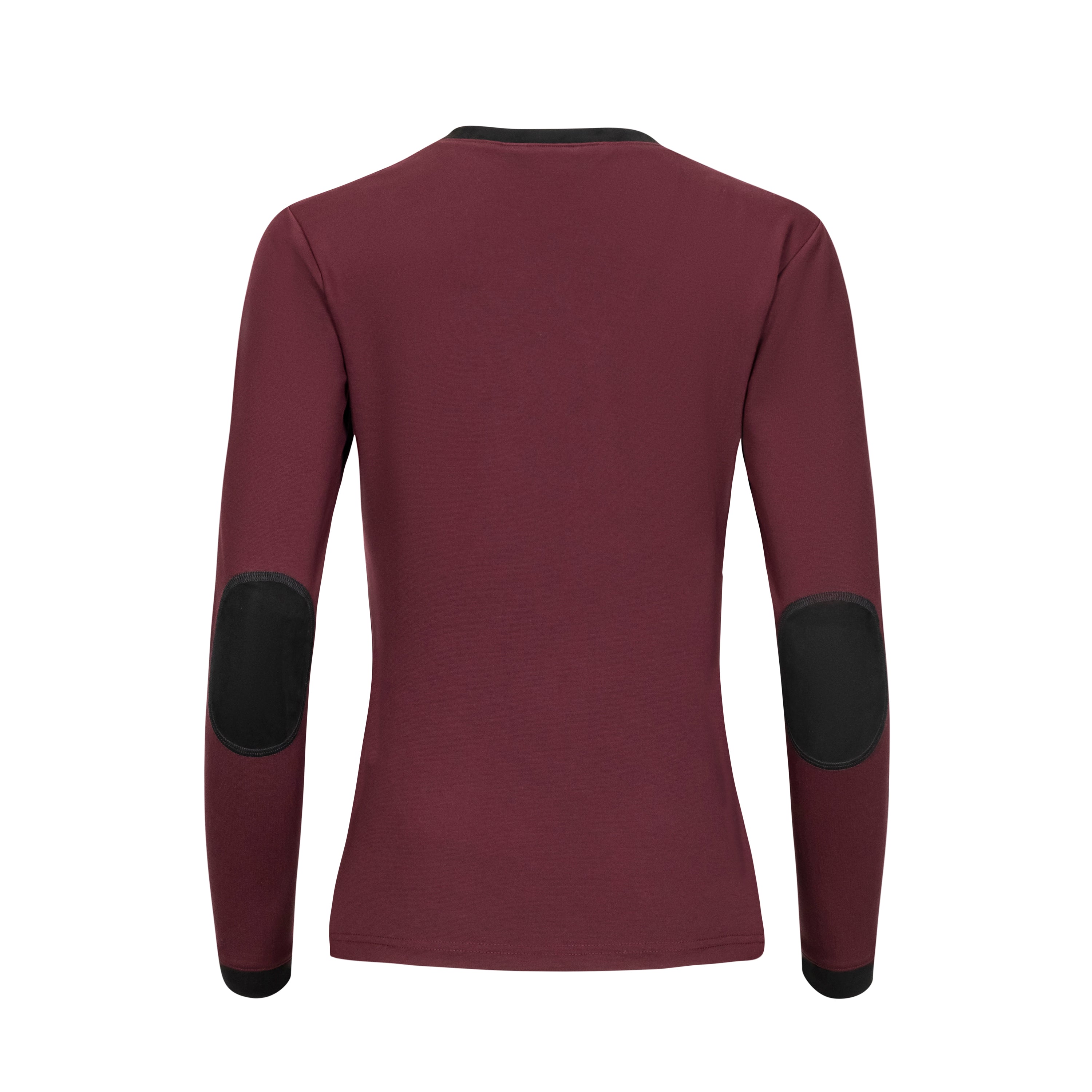 Quintessential V-NECK, Burgundy & Black