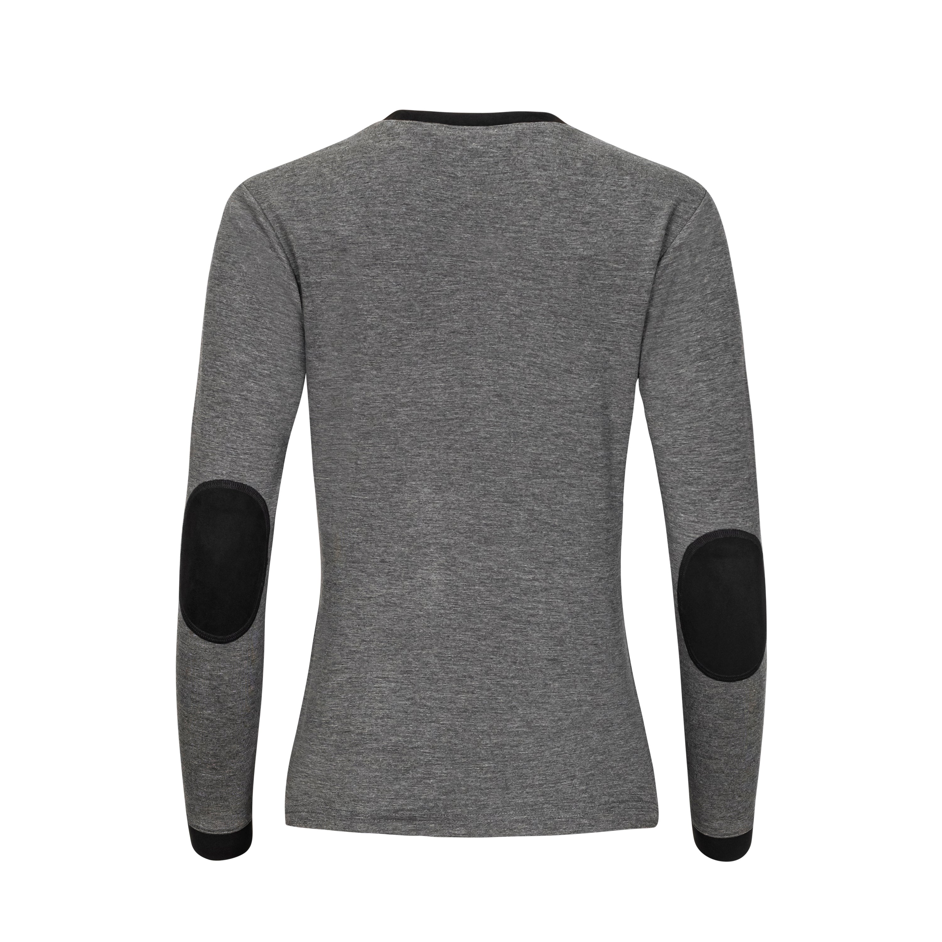 Quintessential V-NECK, Heather Gray & Black