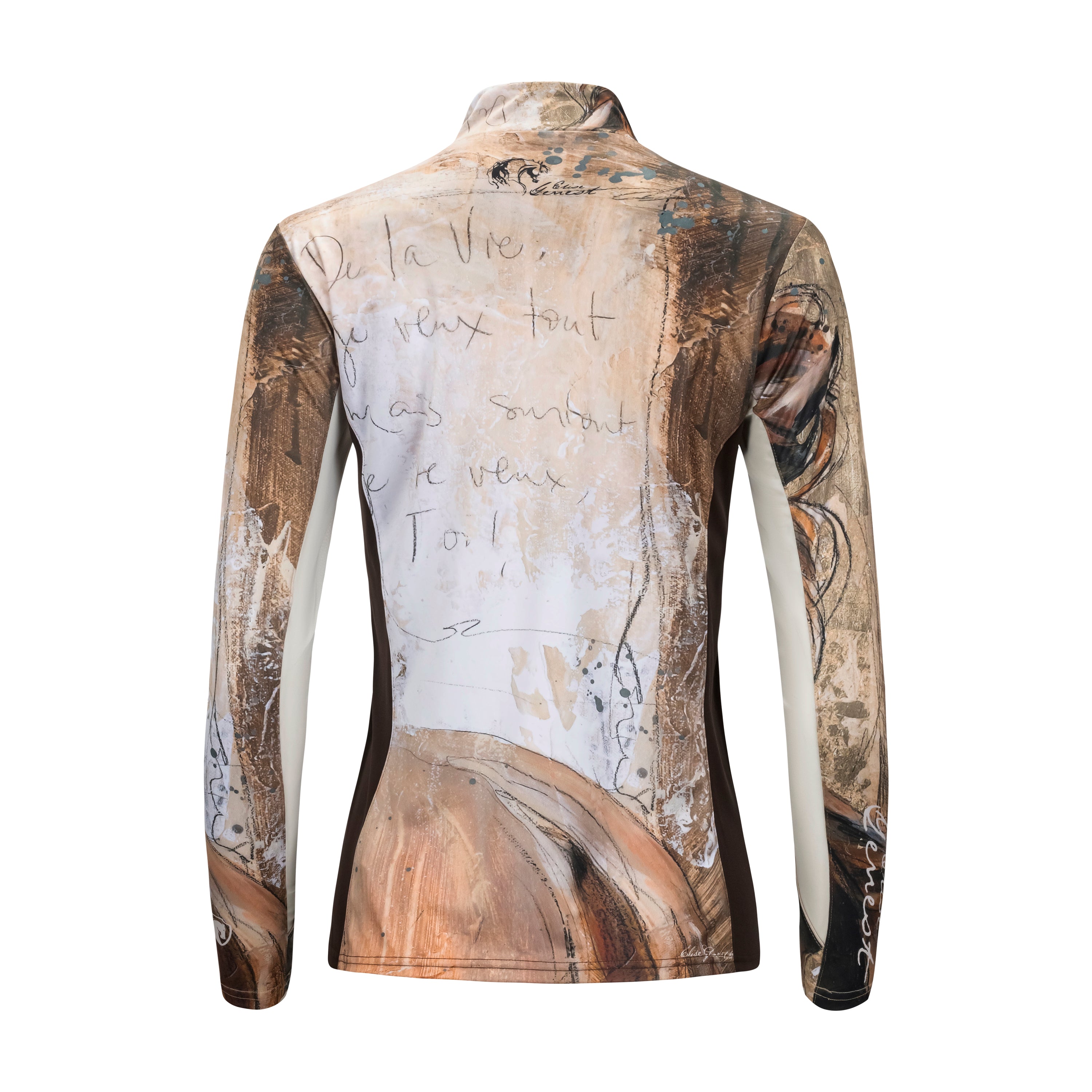 Elise Genest 'Je Veux Tout' Sun Shirt w/ Mesh