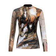 Elise Genest 'Je Veux Tout' Sun Shirt w/ Mesh