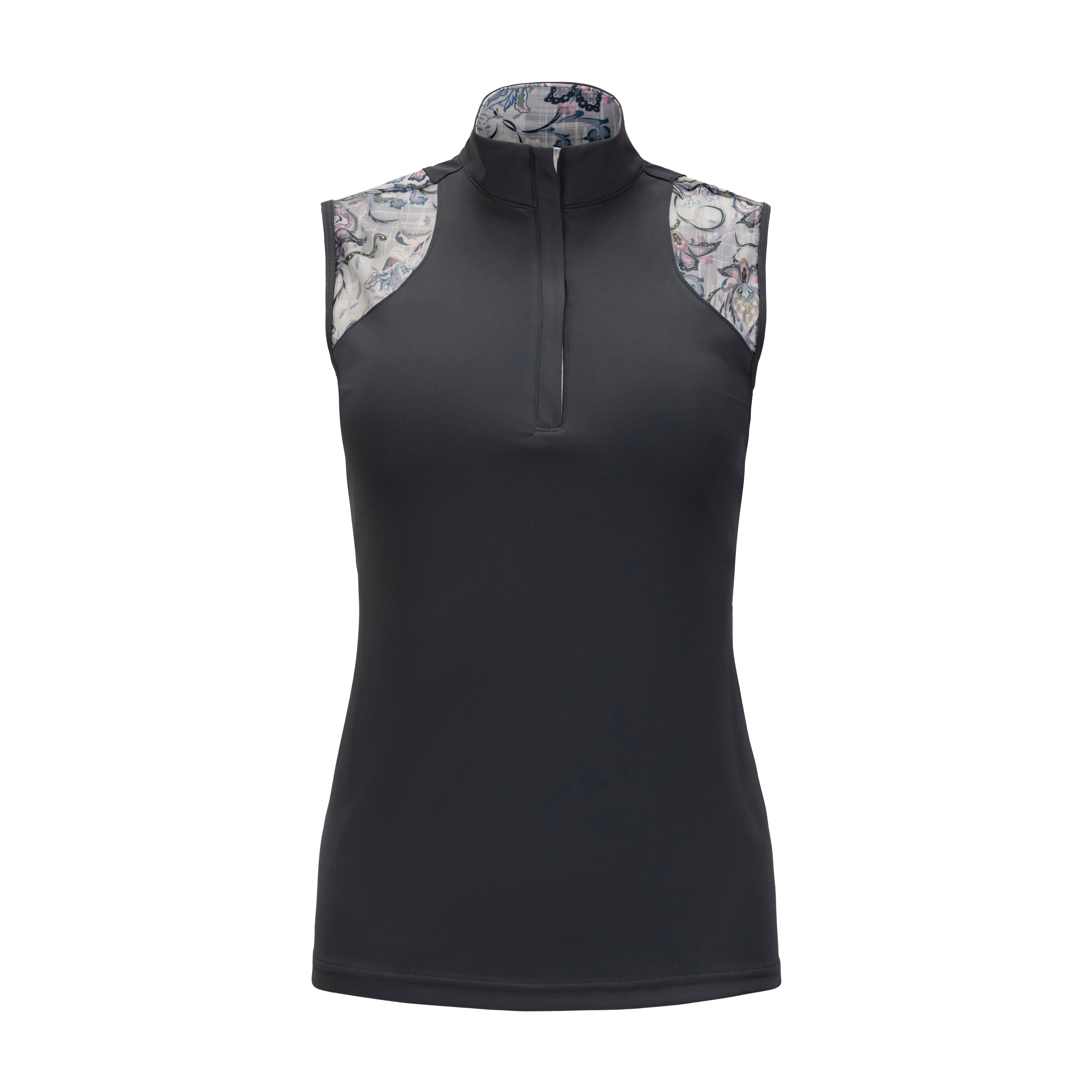 Midsummer Mesh Sleeveless Sun Shirt, Ebano & Floral Paisley (XXL only)