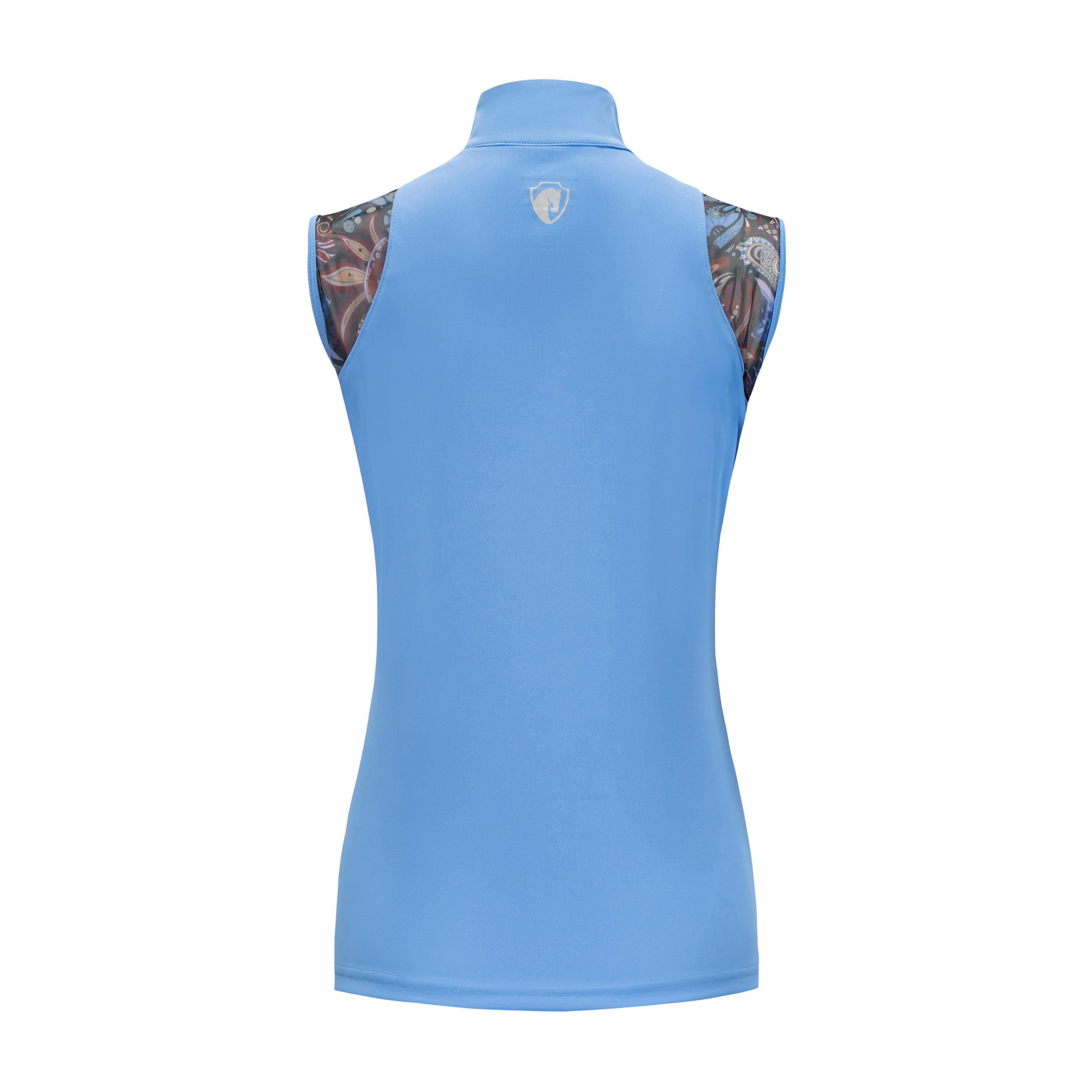 Midsummer Mesh Sleeveless Sun Shirt, Vista Blue & Pucci (1211)