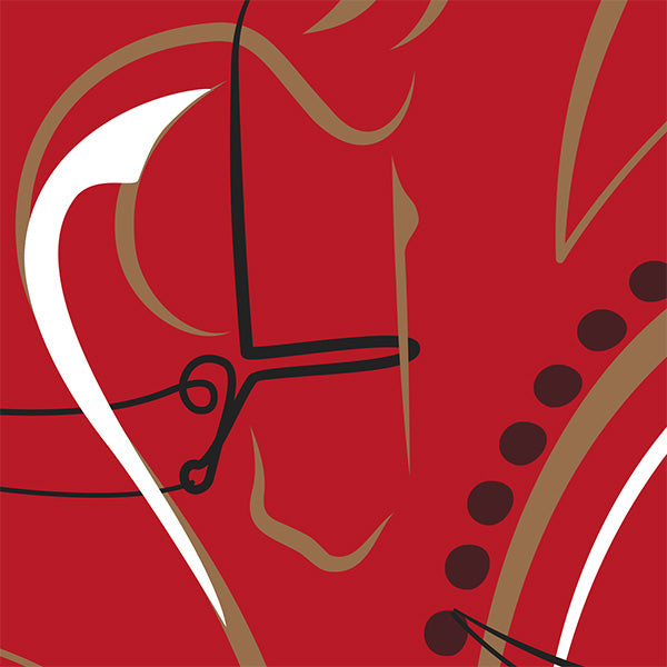 J. Robbins -"Poise", Red/Black Sun Shirt