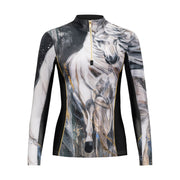 Elise Genest 'Moonlight', Black Sun Shirt w/Mesh