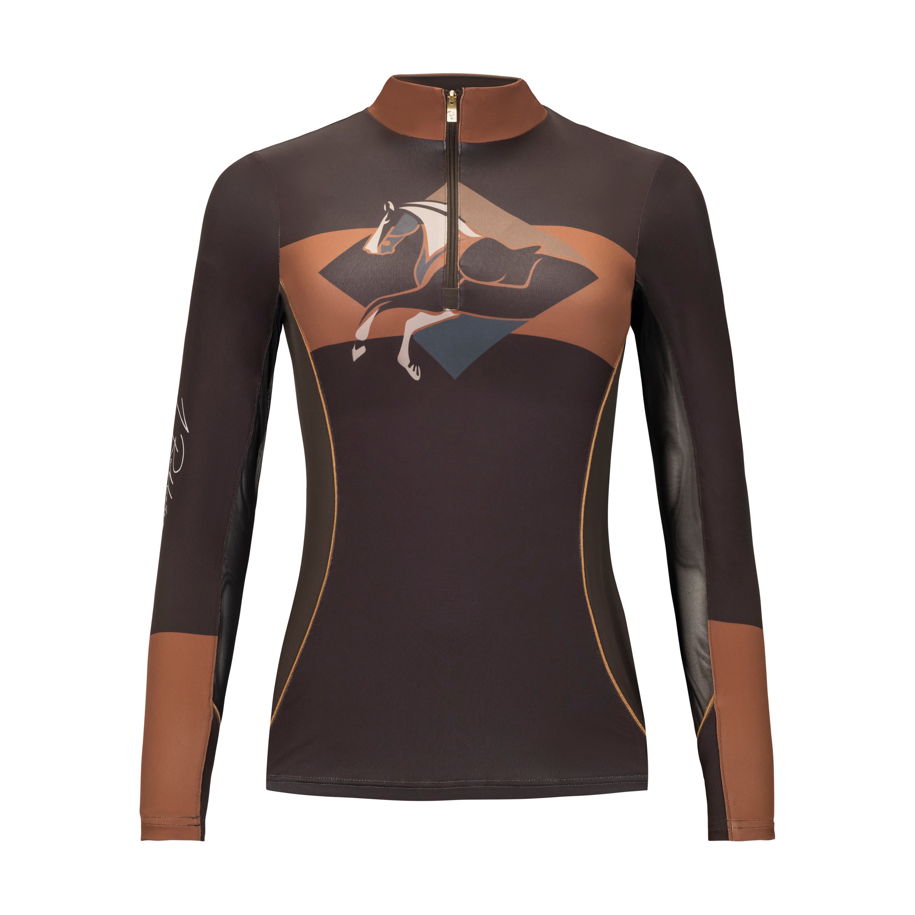 J. Robbins - Equis/Diamond, Chocolate Sun Shirt w/MESH