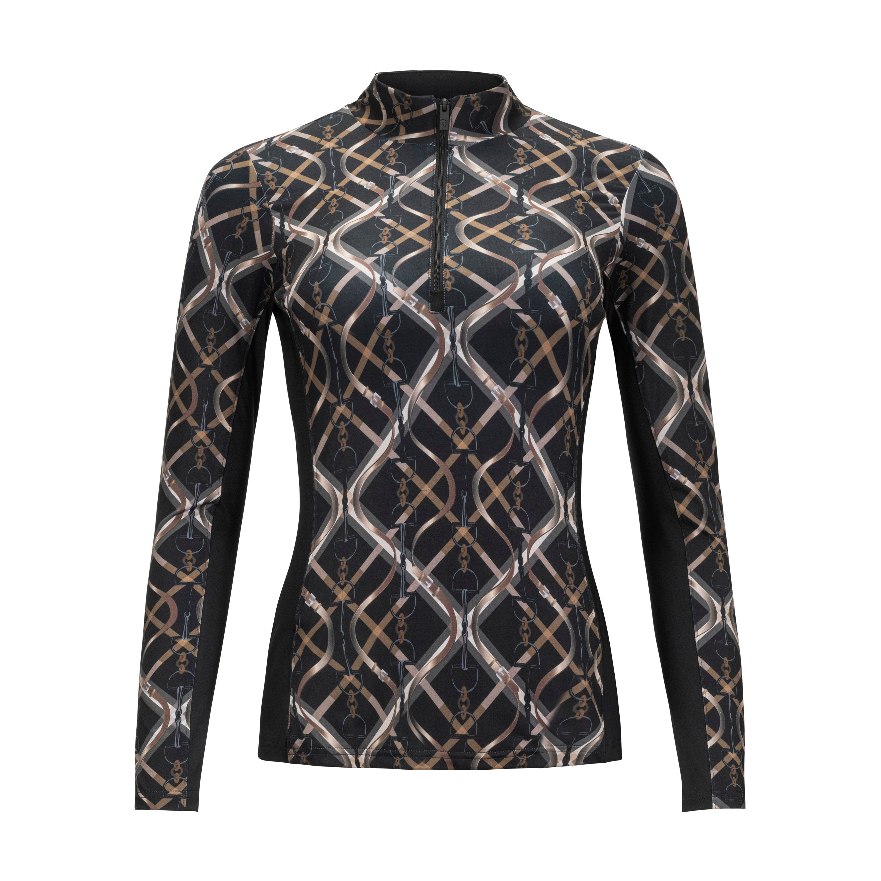 Equitation Plaid Sun Shirt, Black