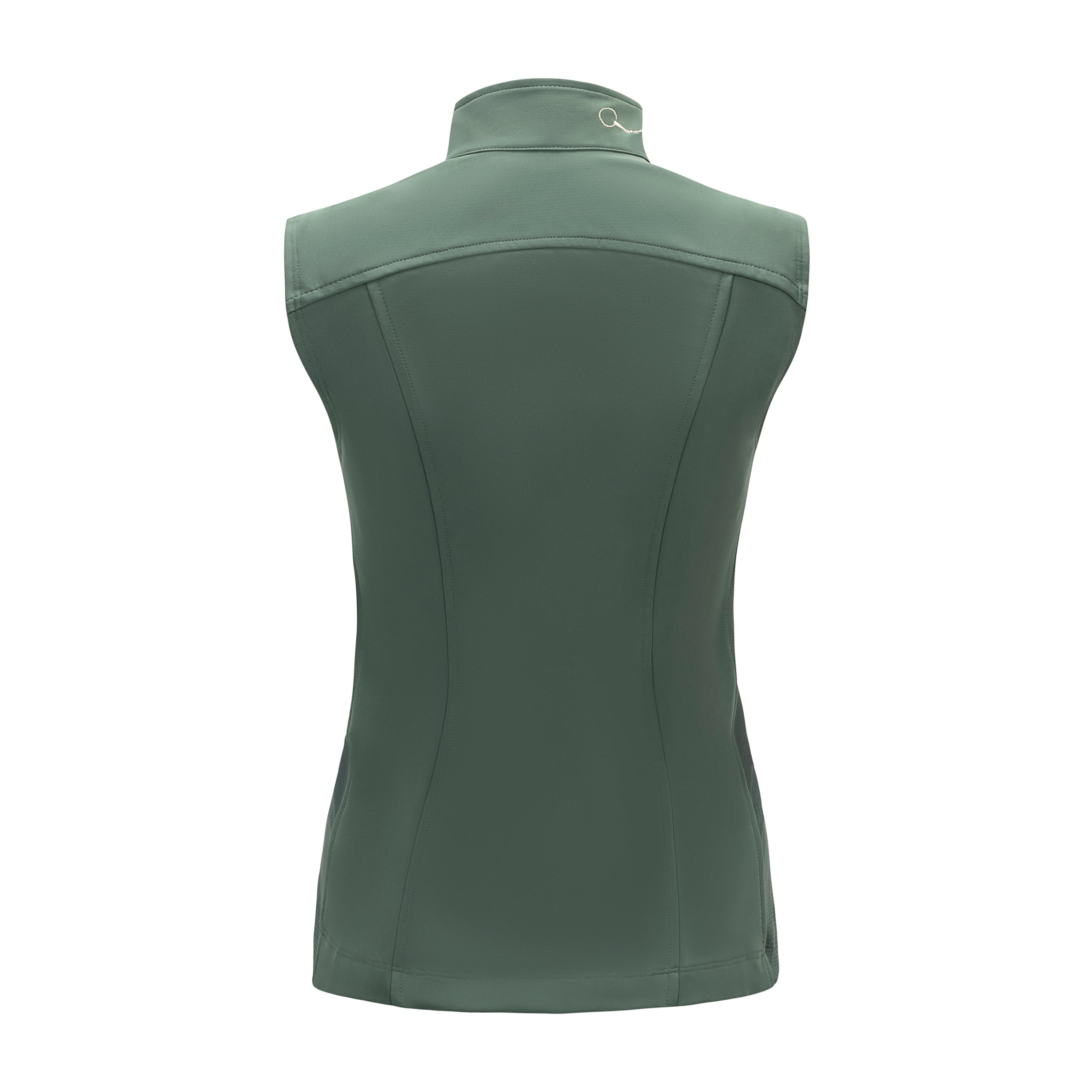 Modern 3 Bit Vest, Eucalyptus w/oatmilk