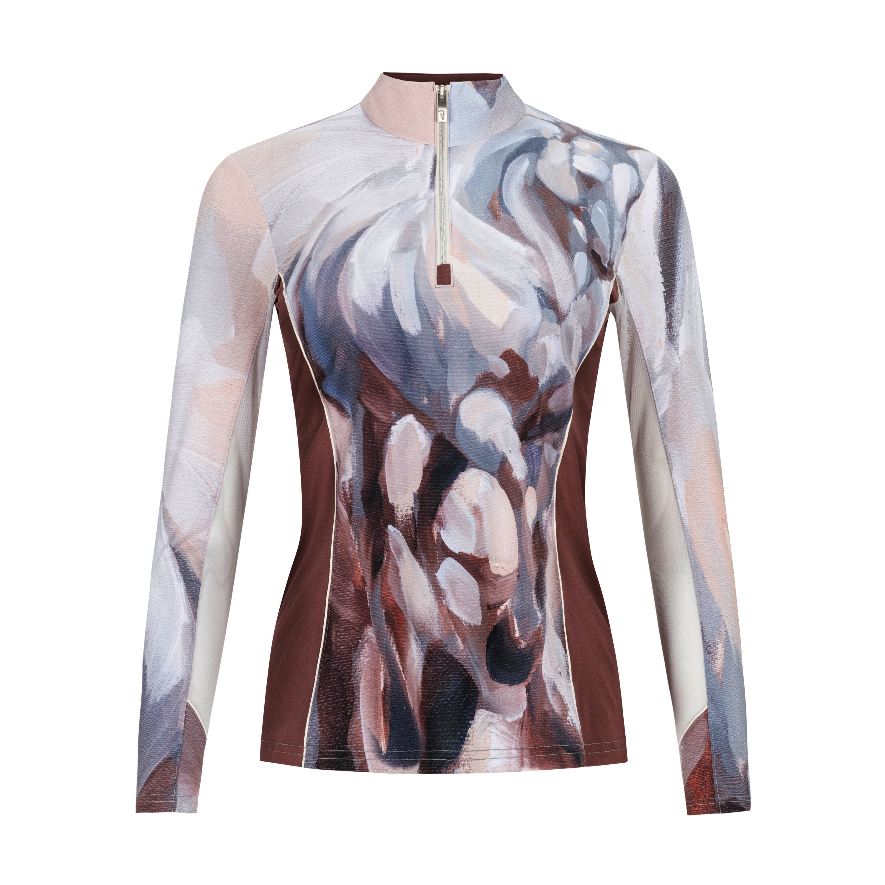 Elise Genest 'Sunrise', Rosewood Multi Sun Shirt w/MESH