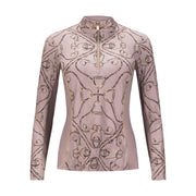 Golden Stirrups, Peony Sun Shirt w/Mesh