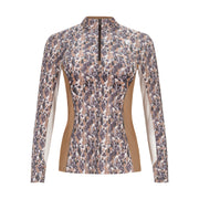 Granito, Dune & Chocolate Sun Shirt w/ MESH