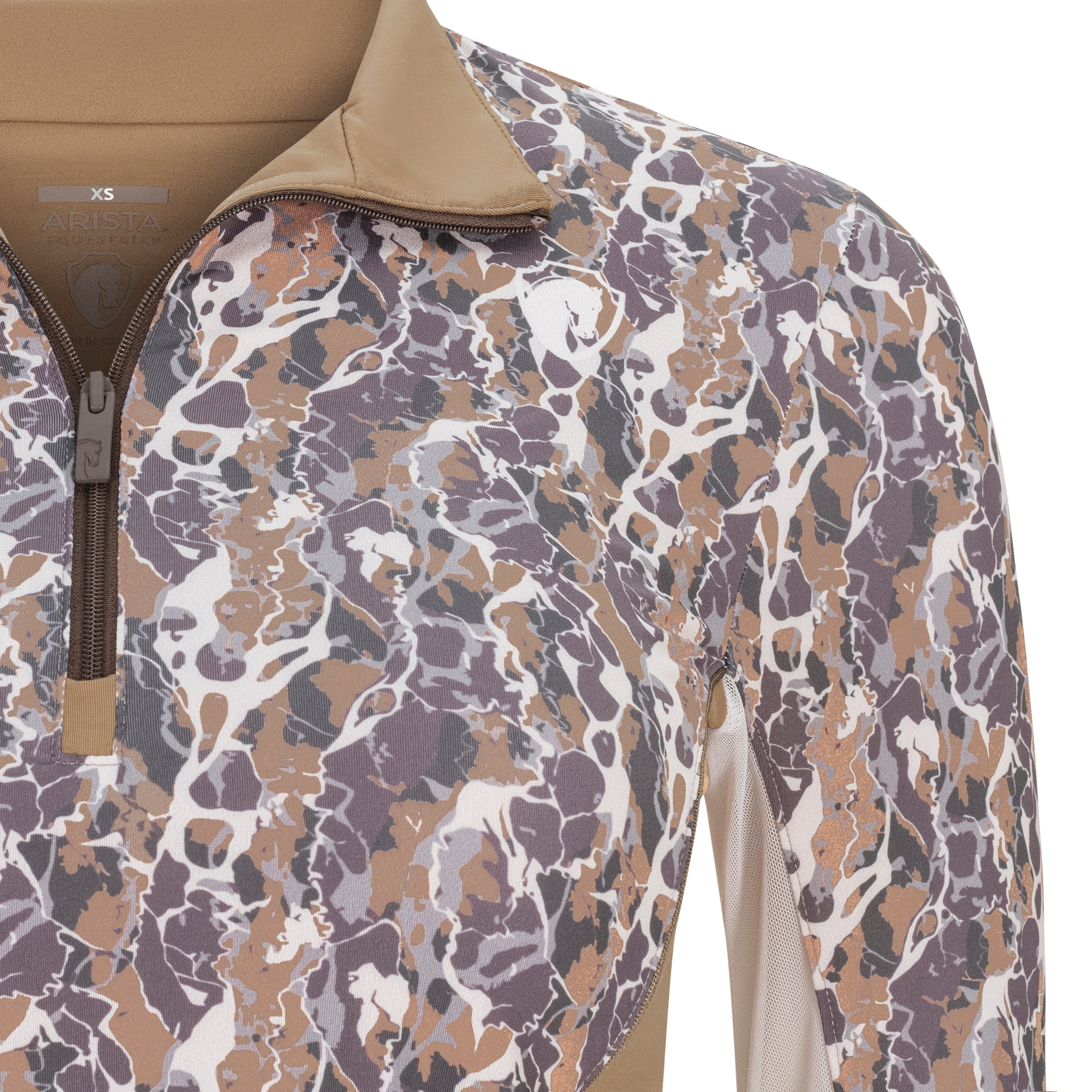 Granito, Dune & Chocolate Sun Shirt w/ MESH