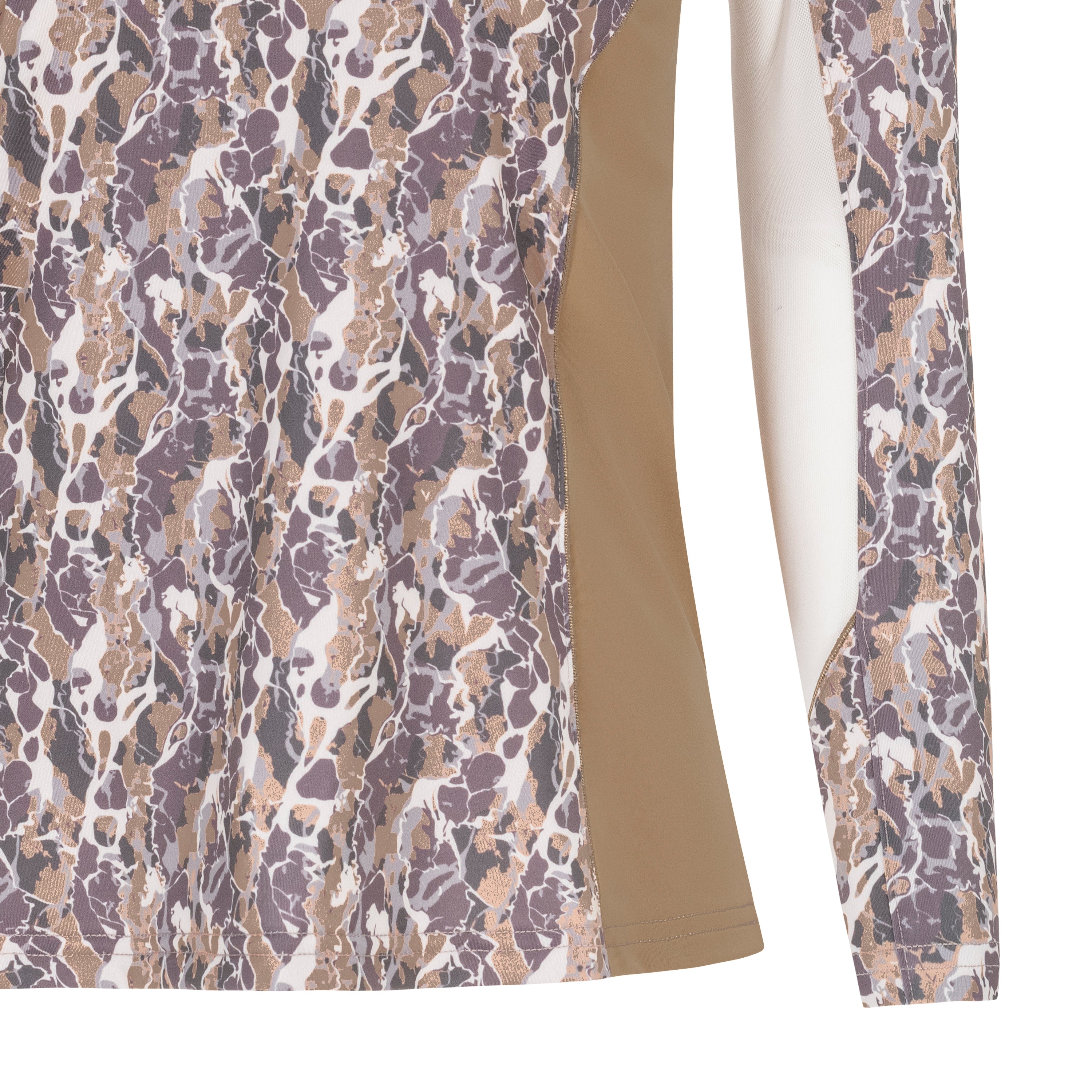 Granito, Dune & Chocolate Sun Shirt w/ MESH