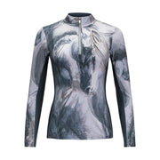 Elise Genest "GREY" Sun Shirt w/ MESH
