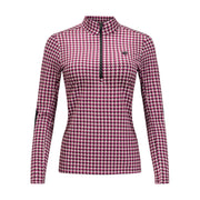 Prêt-à-porter Houndstooth Sweater, Black & Magenta
