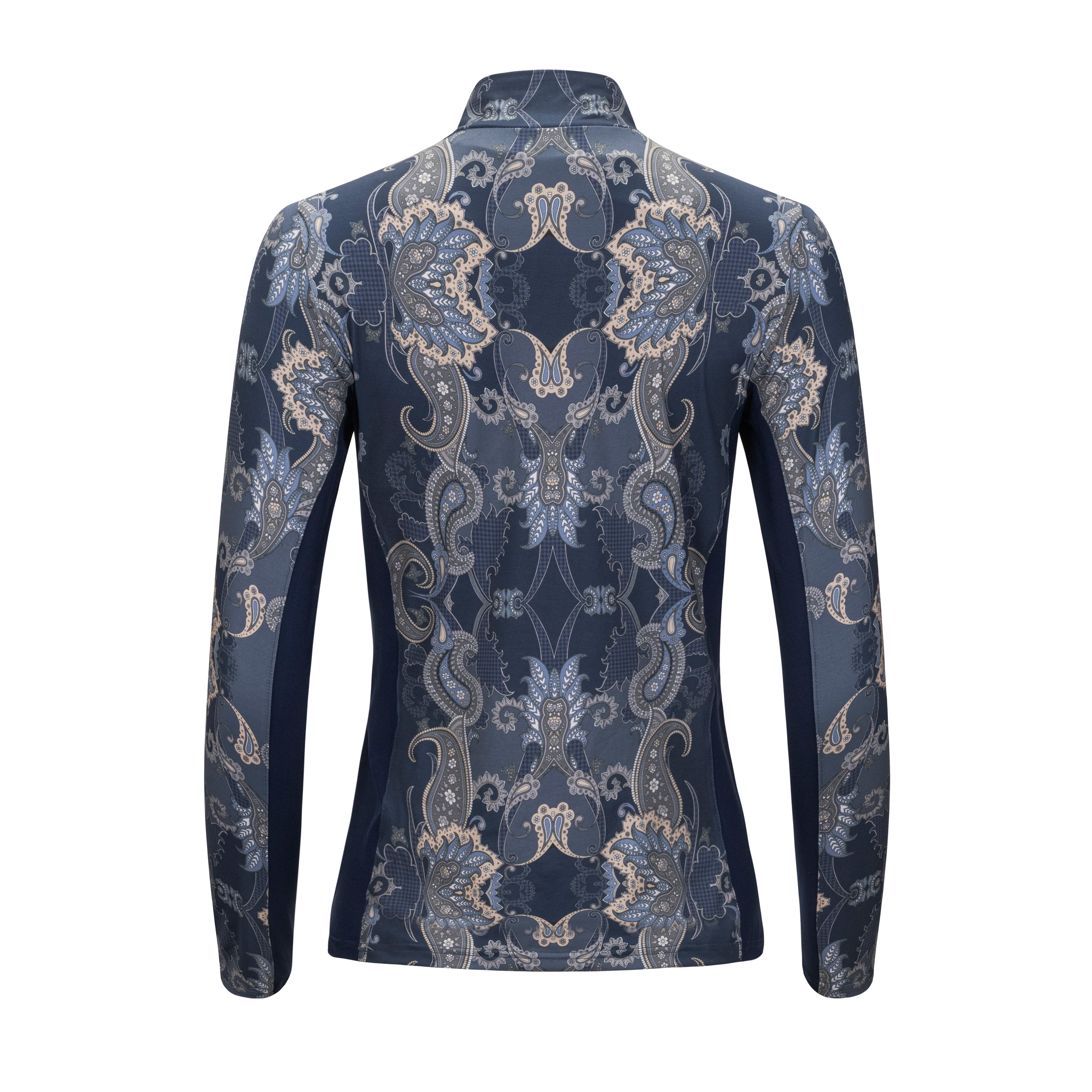Houndstooth Paisley, Navy Sun Shirt