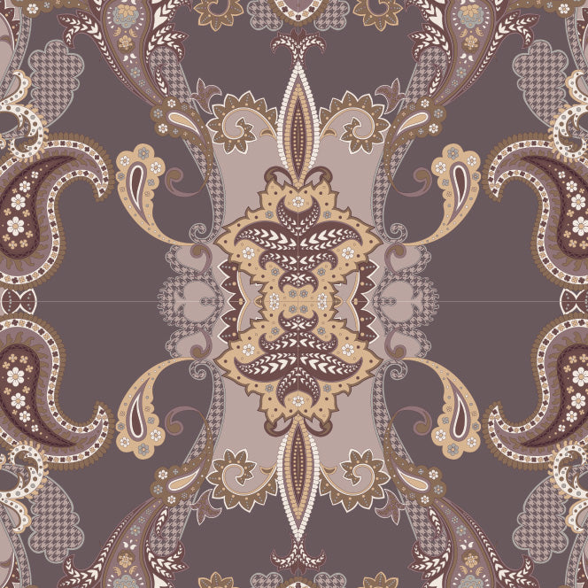 Houndstooth Paisley, Fig Sun Shirt w/MESH