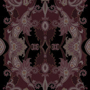 Houndstooth Paisley, Oxblood with mesh