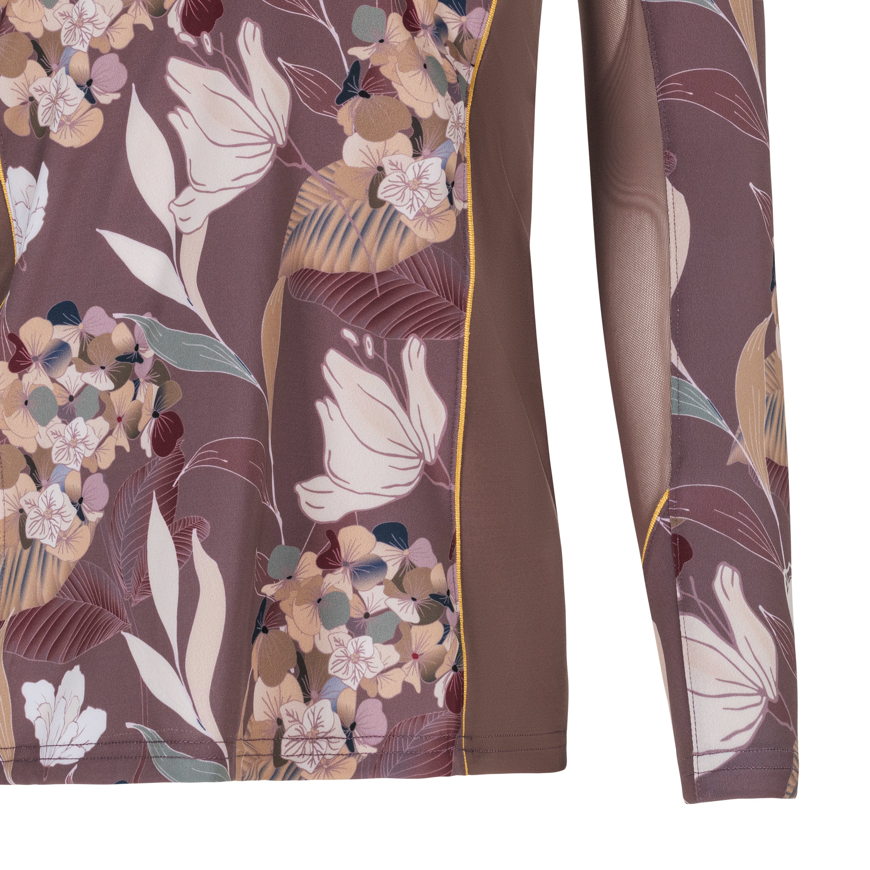 Hydrangea, Fig Sun Shirt w/MESH