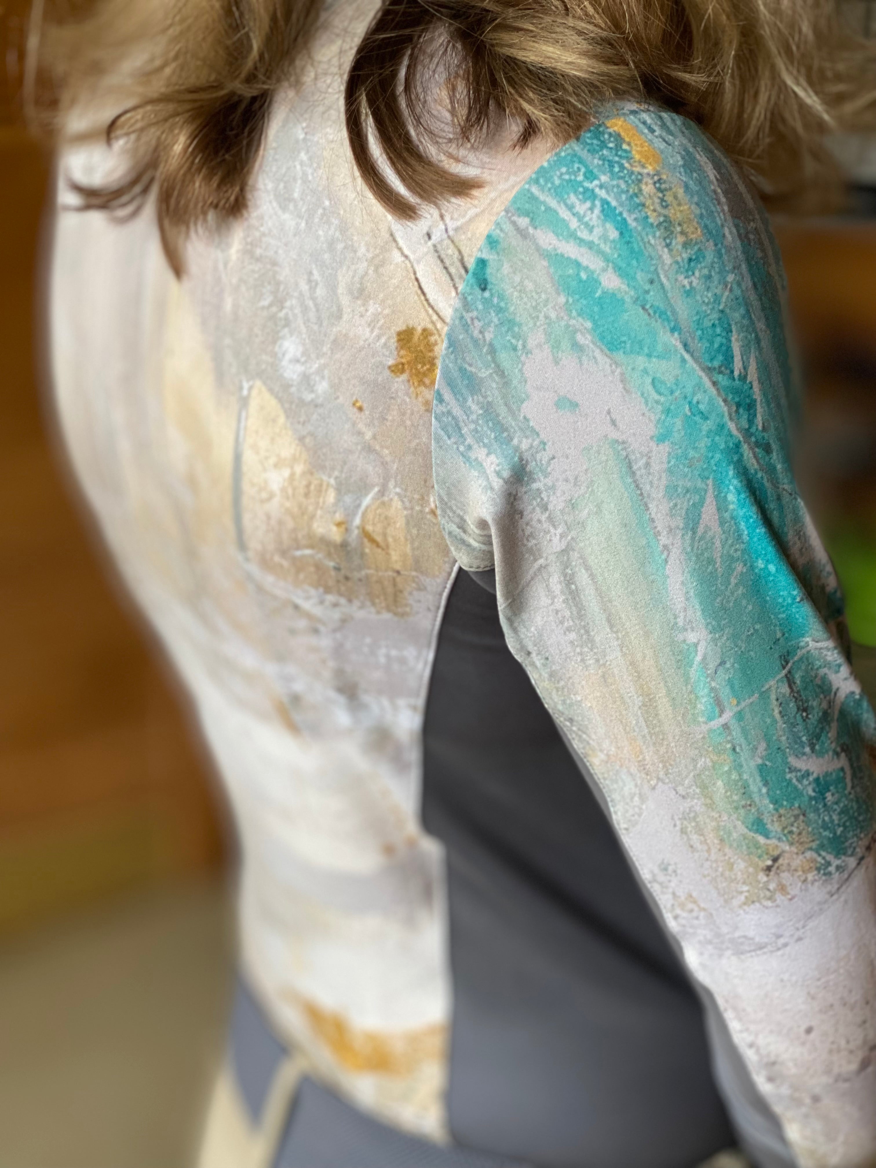 Elise Genest 'Aurora Borealis' Quarter Zip w/ Mesh