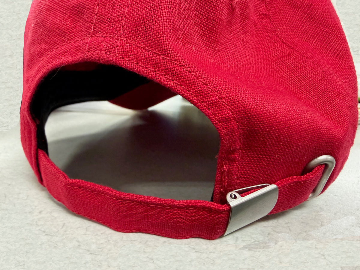 2026 Devon Linen Cap, Red IN STOCK NOW