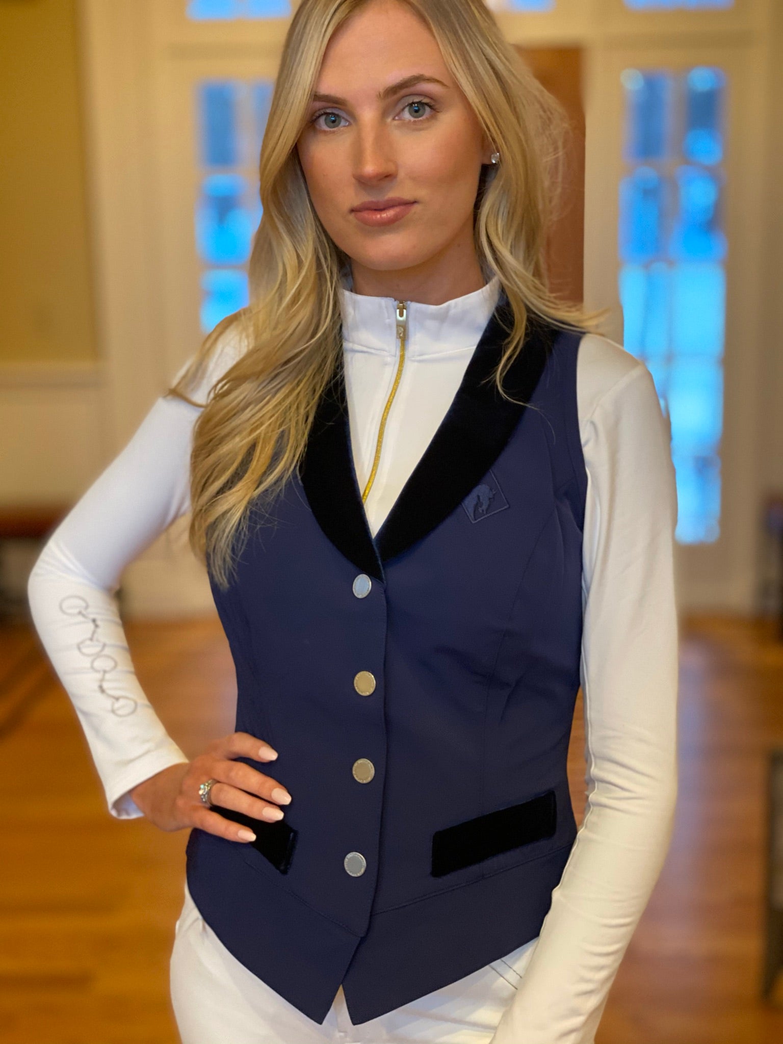 Dressage Vest, Navy - Clearance-NO RETURNS