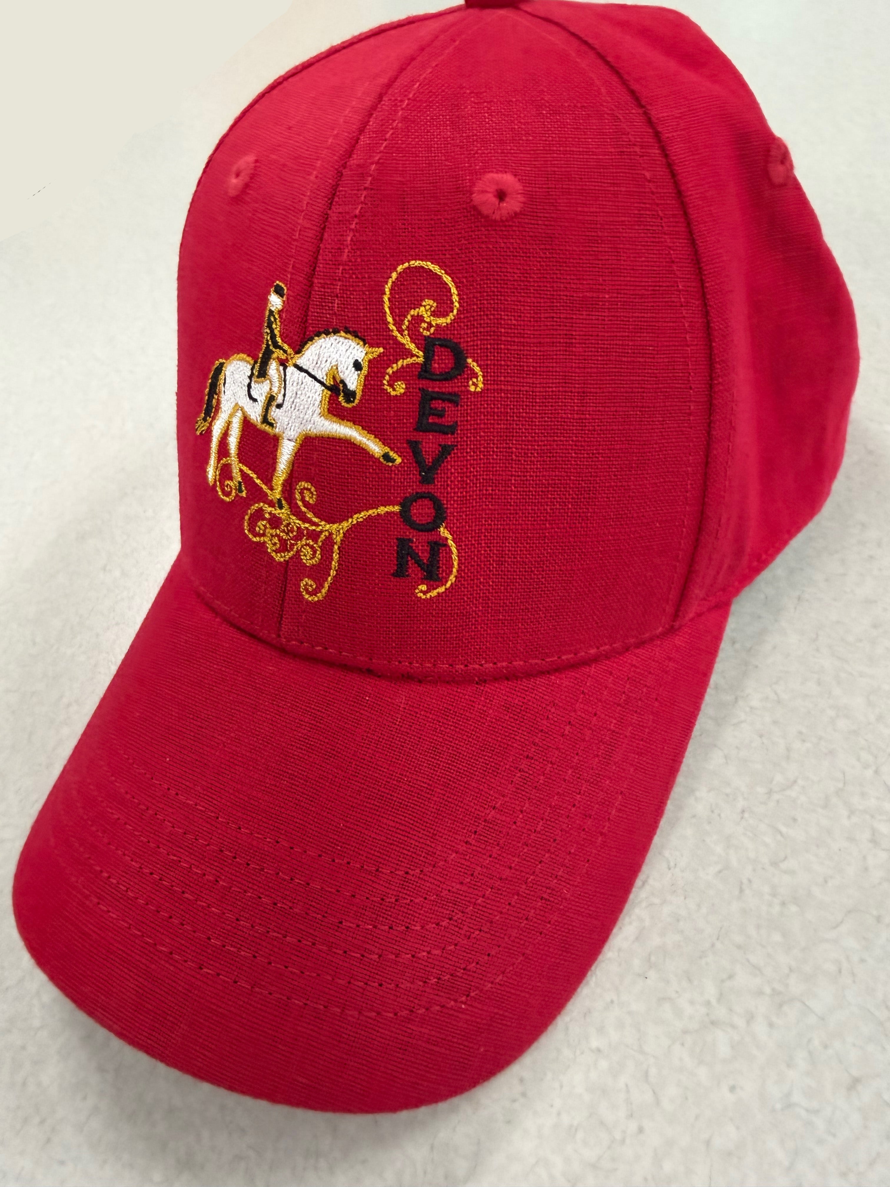 2026 Devon Linen Cap, Red