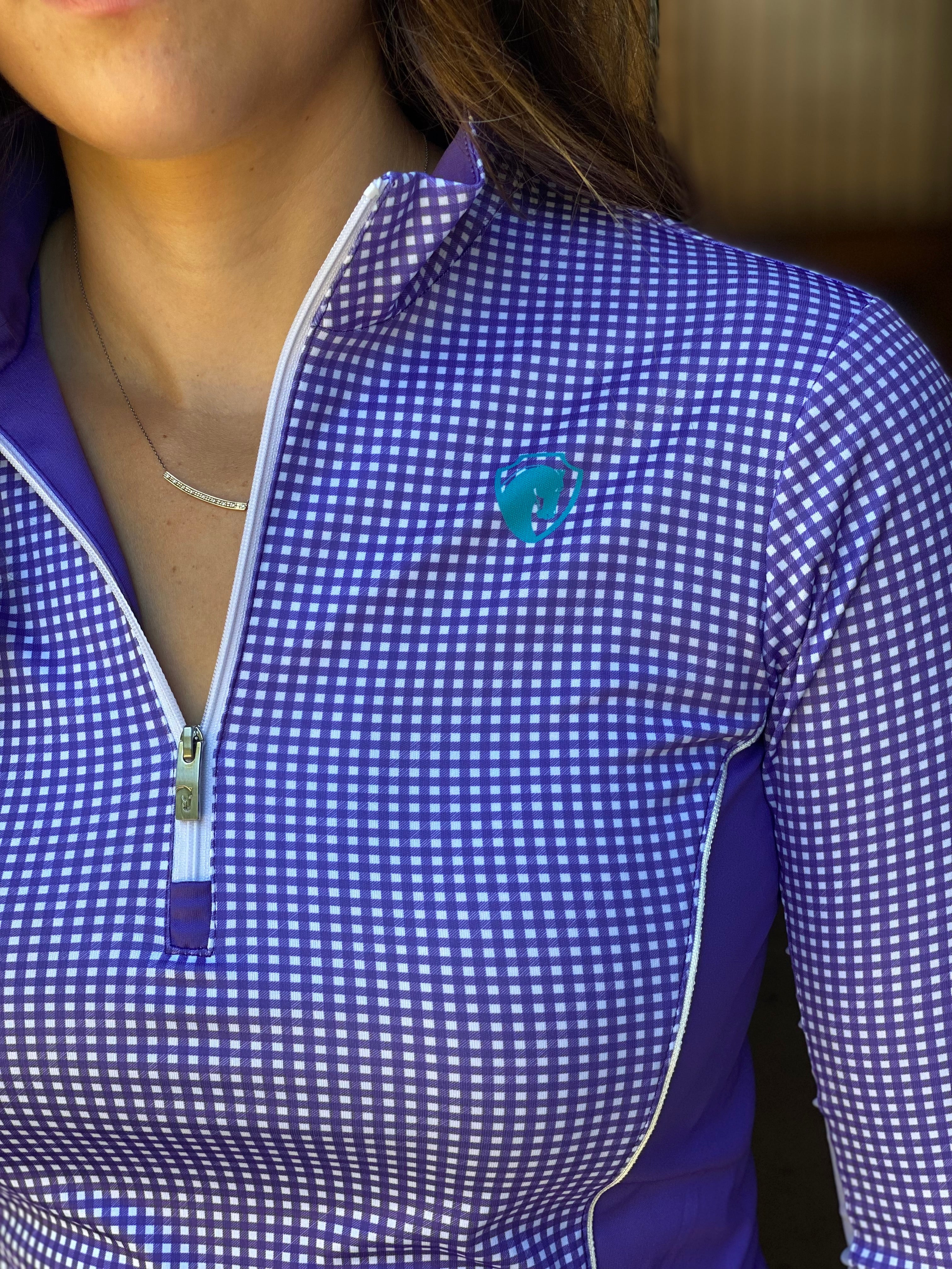 Gingham Royal with Mesh (one XS left)