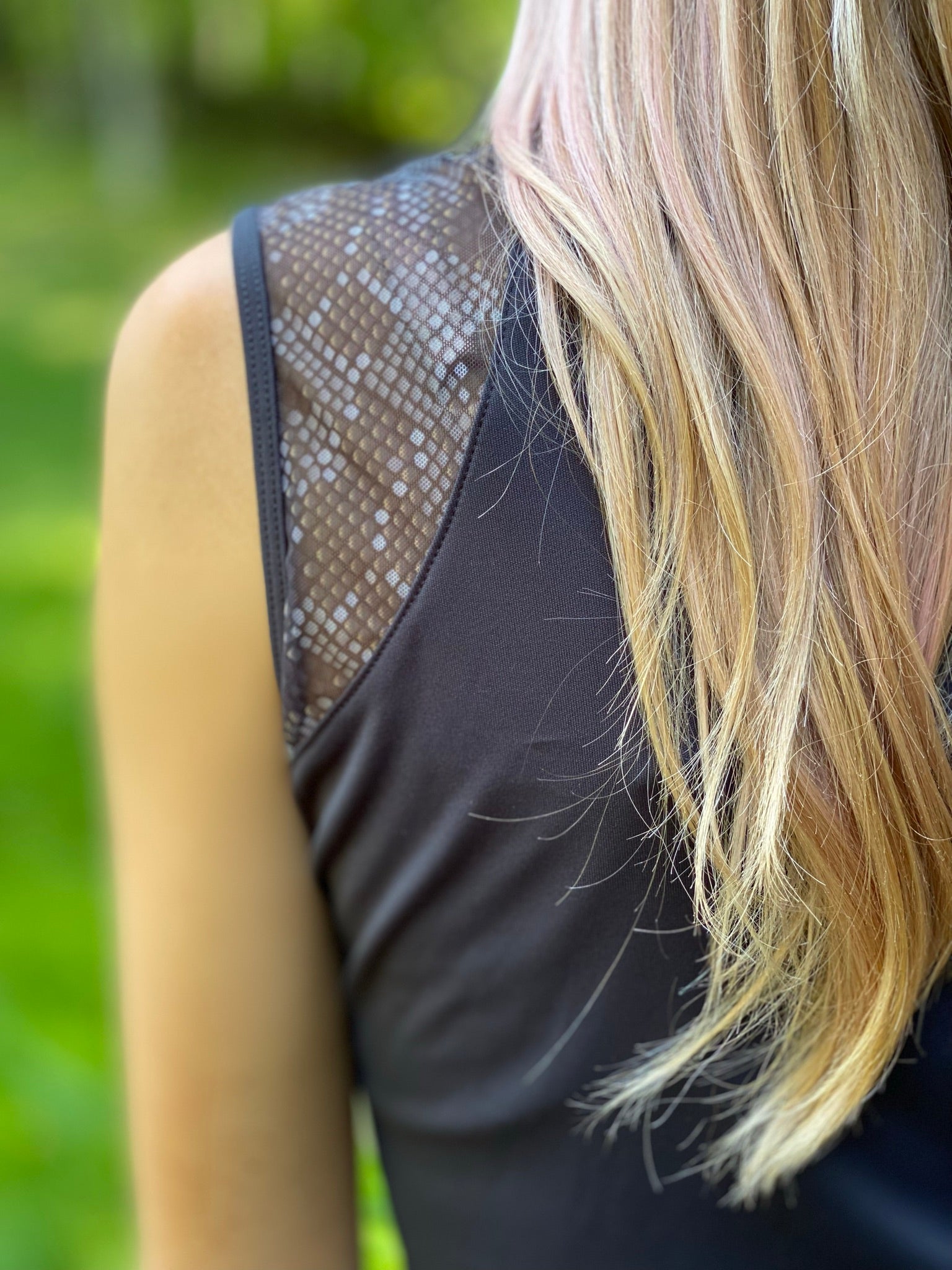 Simply Sleeveless Sun Shirt, Black (XXL only)