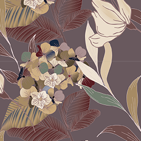 Hydrangea, Fig Sun Shirt w/MESH