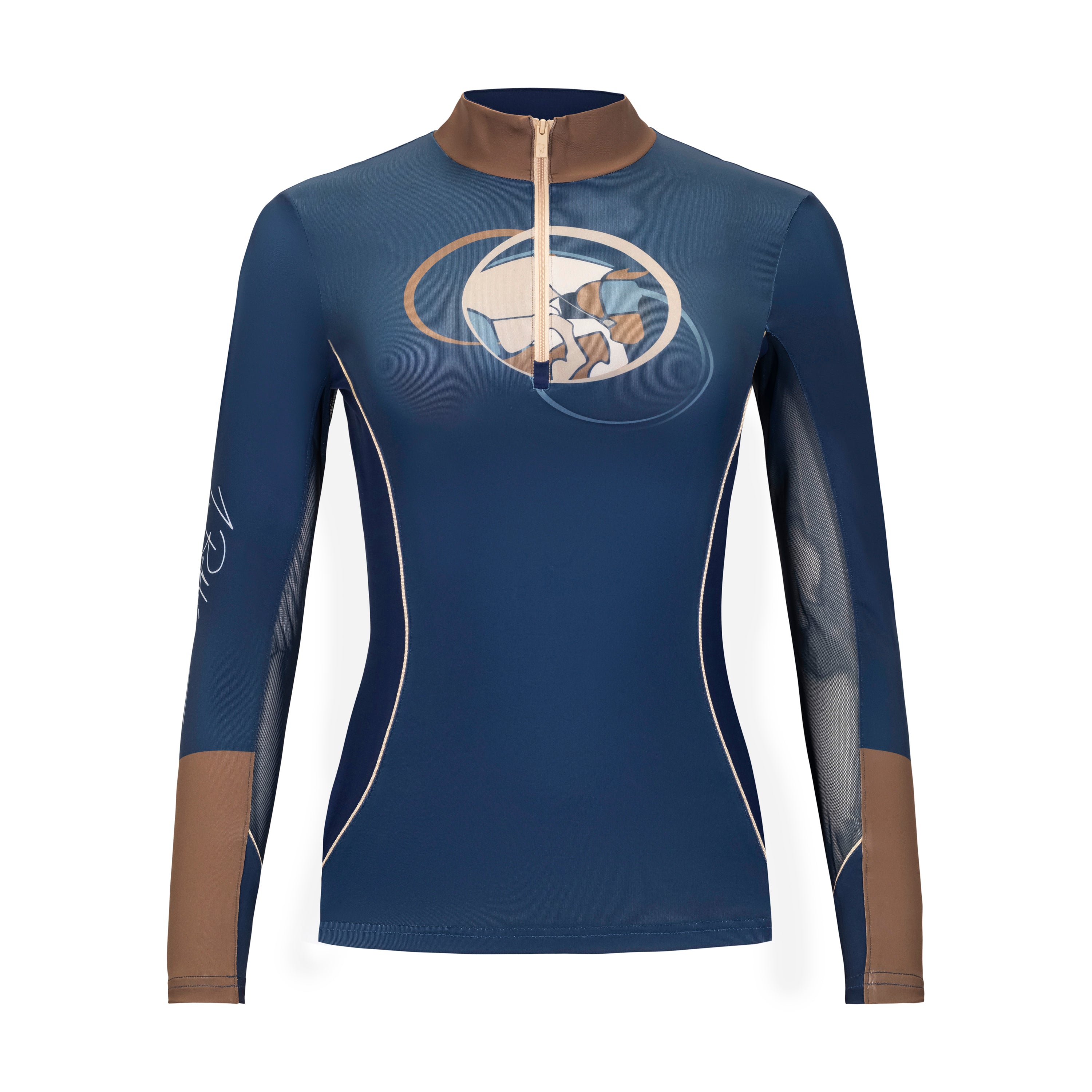 J. Robbins - Hunter/Rings, Navy Sun Shirt w/MESH