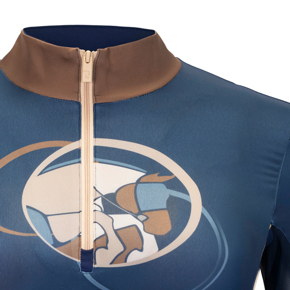 J. Robbins - Hunter/Rings, Navy Sun Shirt w/MESH