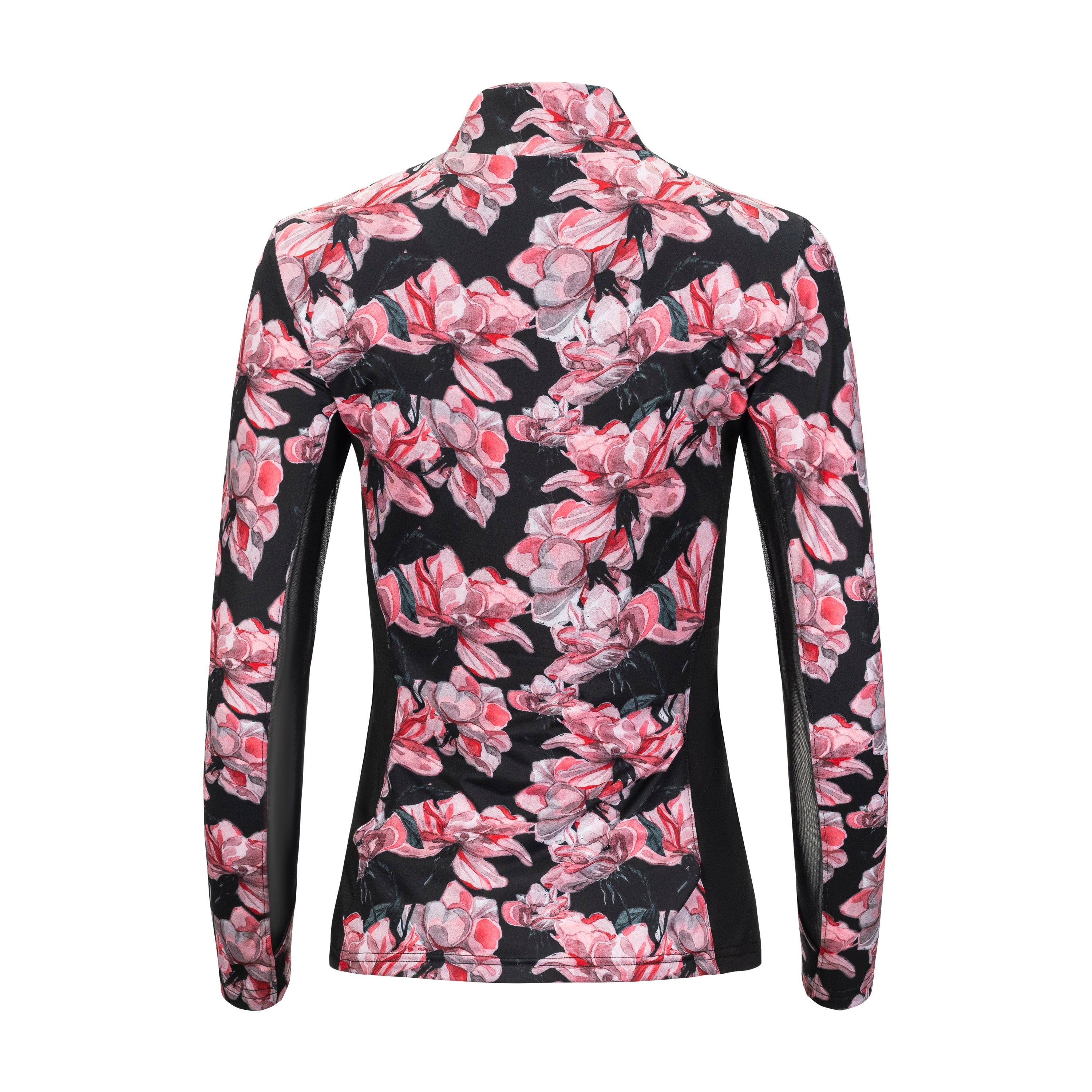 Poppies, Black Sun Shirt w/ Mesh