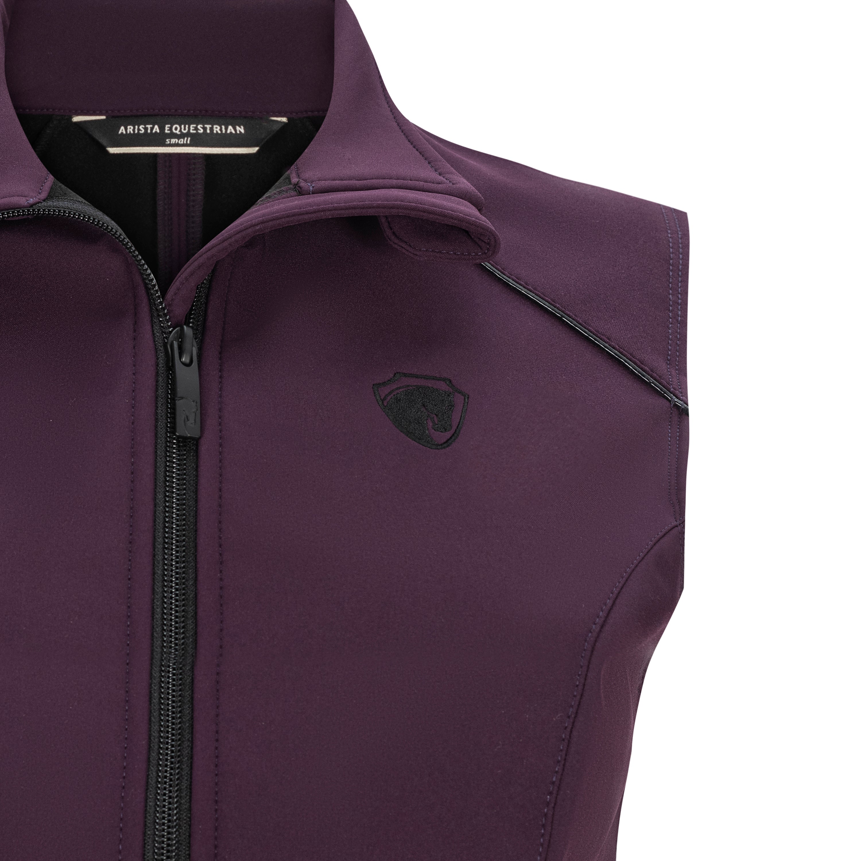 Sporty Fleece Lined Vest, Eggplant