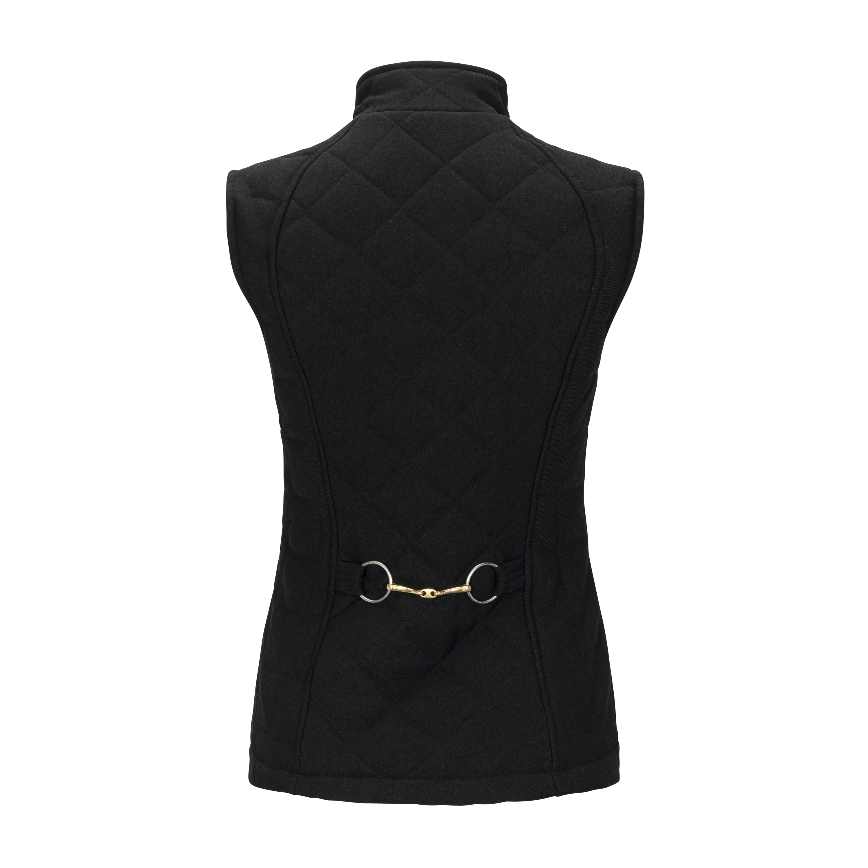 Quilted Iconic Bit Vest, Black
