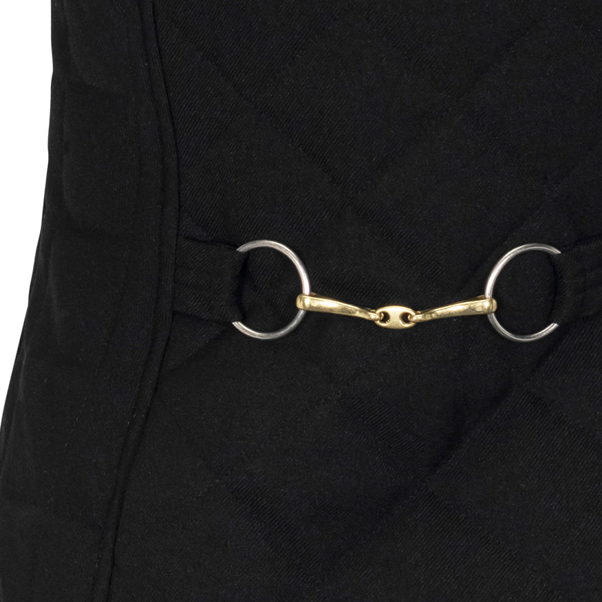 Quilted Iconic Bit Vest, Black