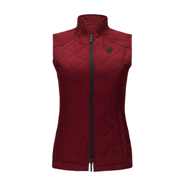 Quilted Iconic Bit Vest, Garnet – Arista Equestrian