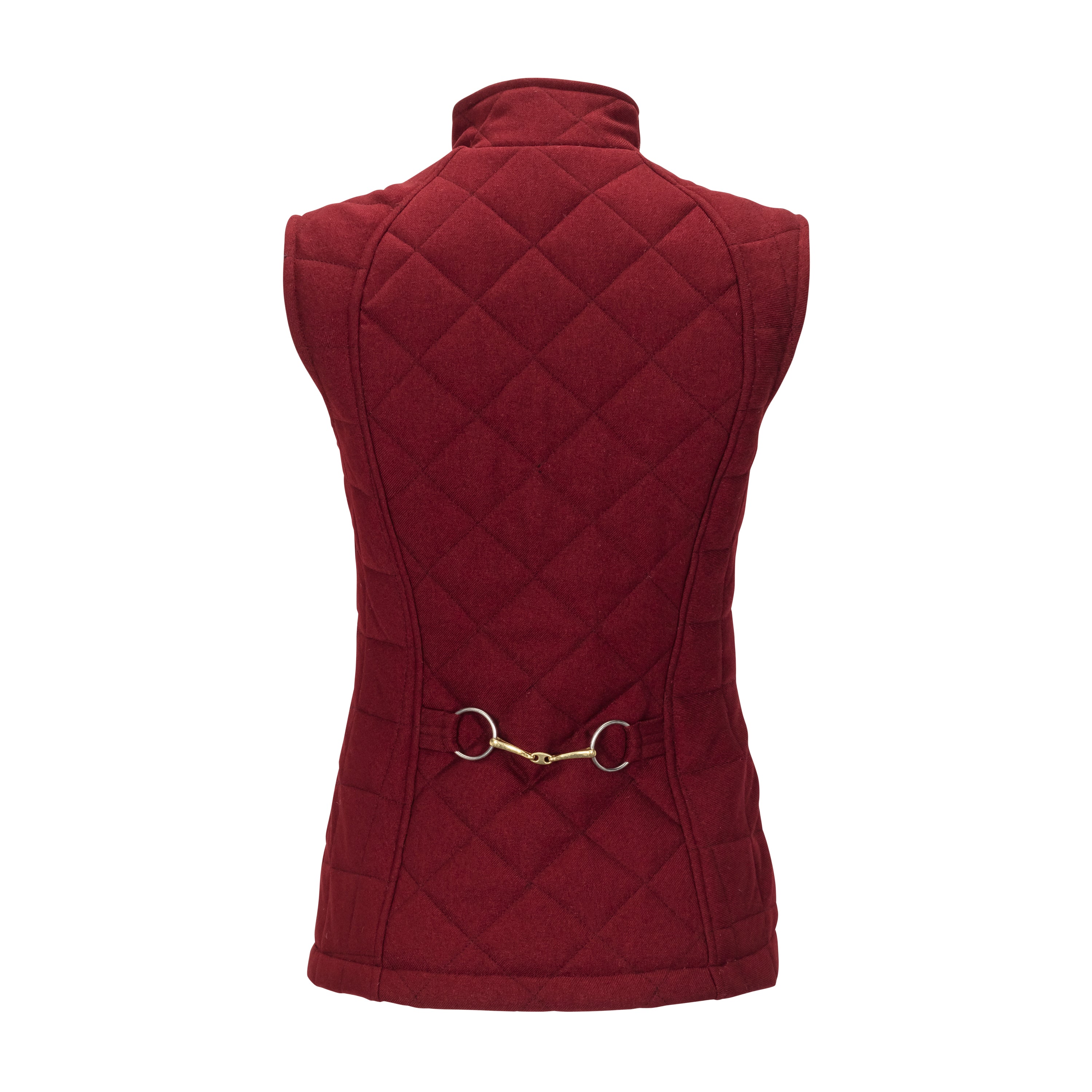 Quilted Iconic Bit Vest, Garnet