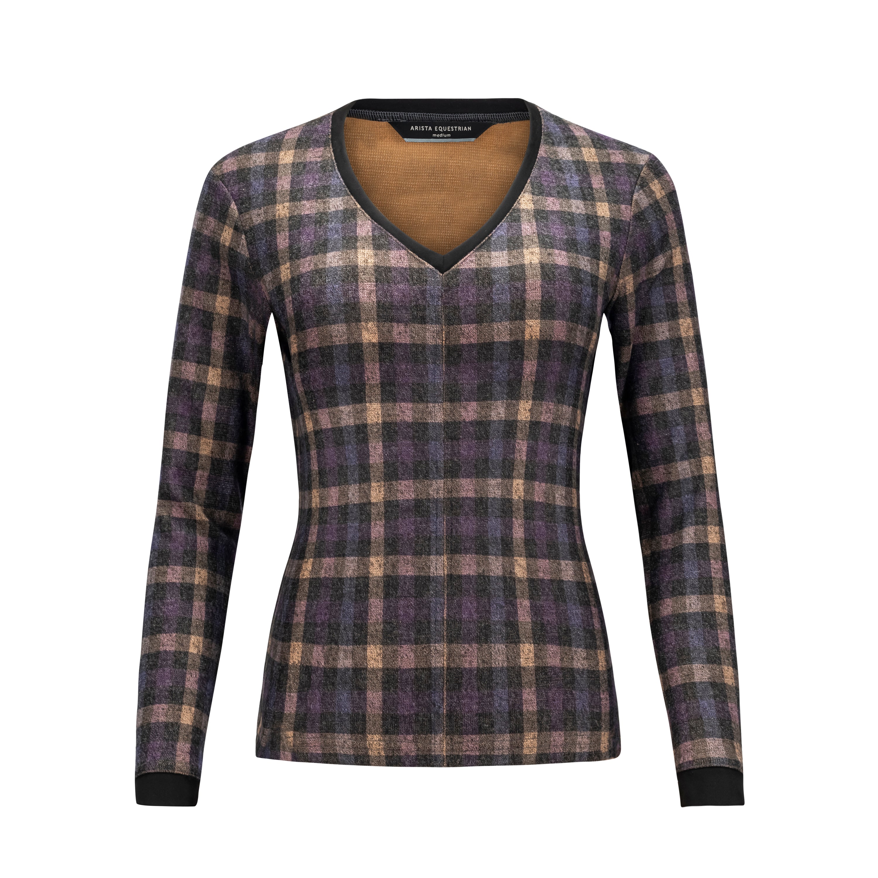 Quintessential V-NECK, Amethyst Sashay Plaid