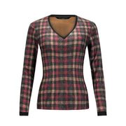 Quintessential V-NECK, Pink Sashay Plaid